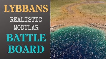 Building a realistic modular battle board for roleplaying, wargaming, scale modeling and dioramas