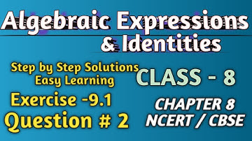 Q 2 - Ex 9.1 - Algebraic Expressions and Identities - NCERT Maths Class 8th - Chapter 9