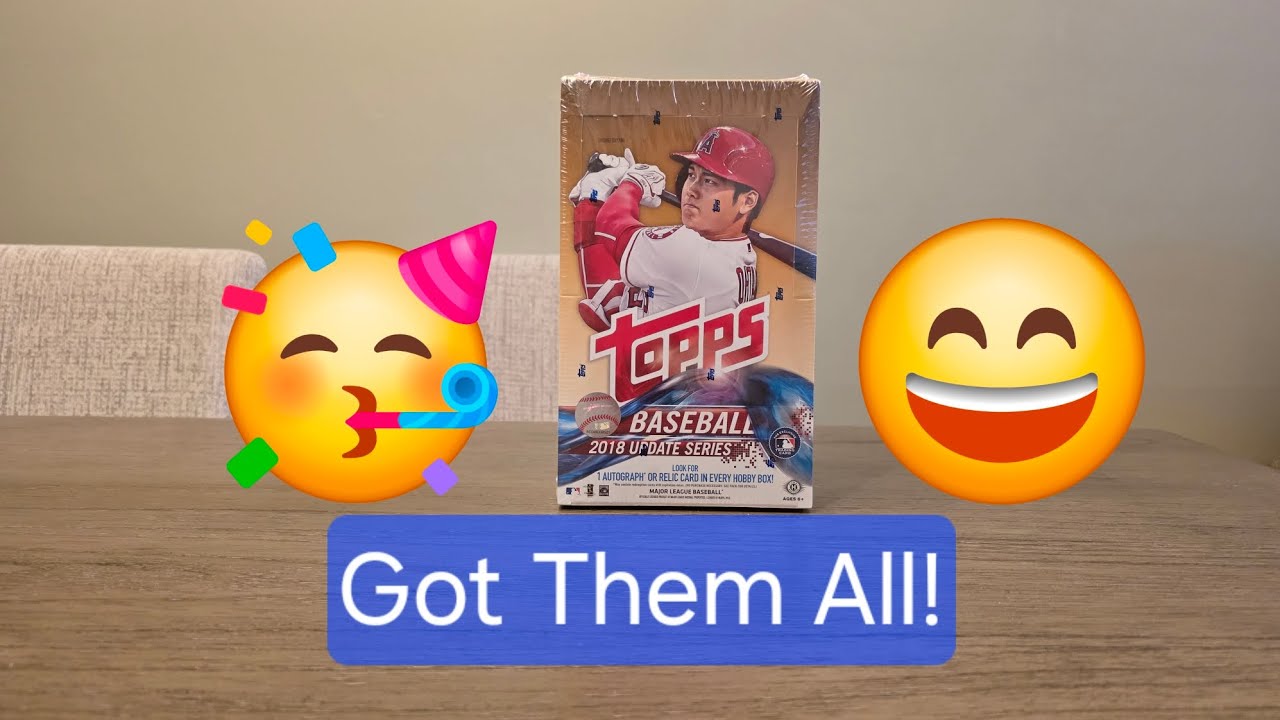 All Rookies Accounted For and Then Some!  2018 Topps Update Hobby Box!