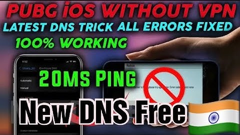 How to Play PUBG Without VPN in iOS Mobile Data | 1.1.1.1 VPN Not Working | PUBG iOS WITHOUT VPN#DNS