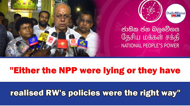 "Either the NPP were lying or they have realised RW's policies were the right way"
