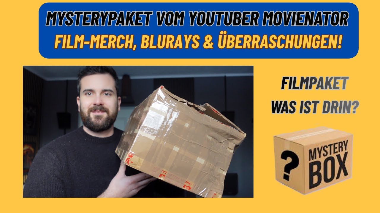 Mysterypaket von Movienator Unboxing: Film-Merch, Movies & Überraschungen auf Bluray!