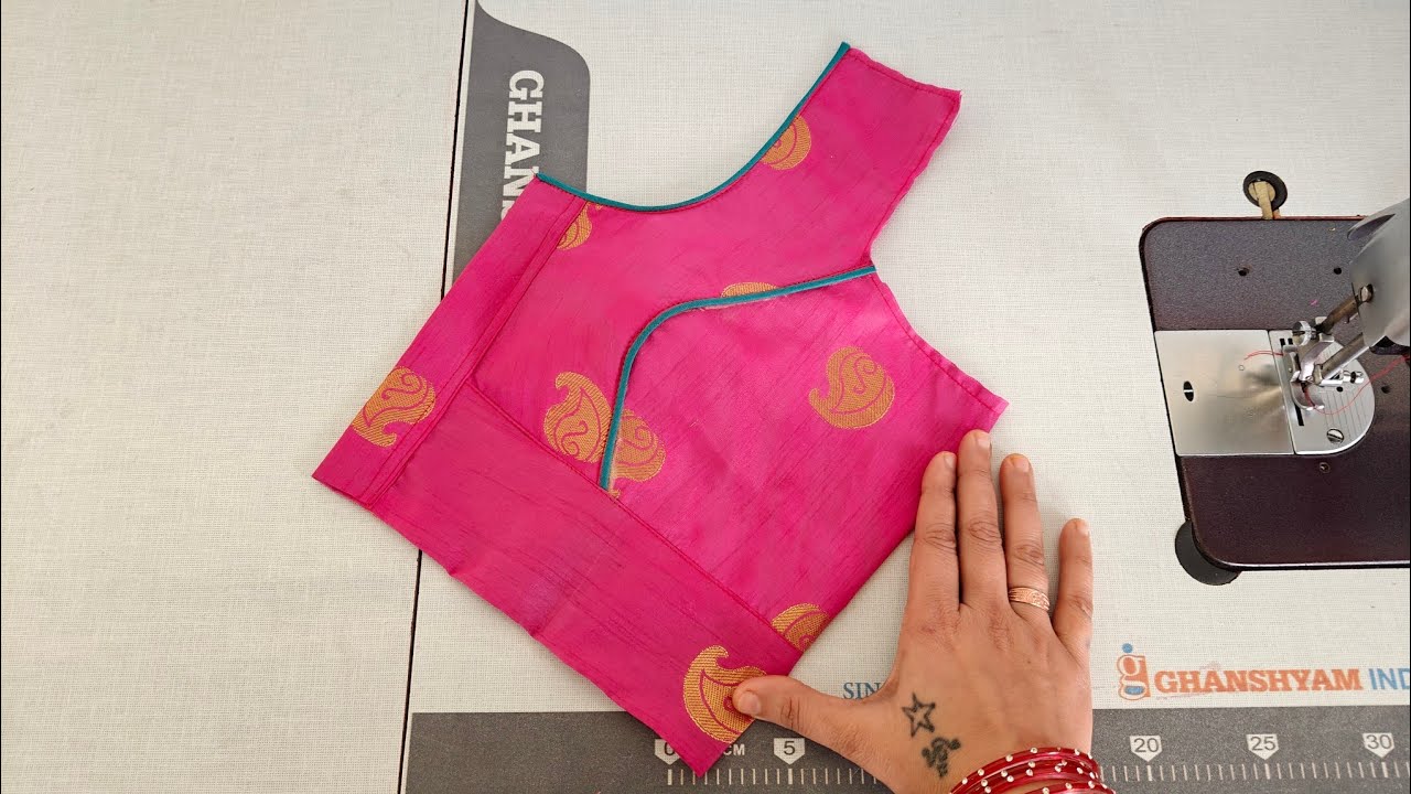 34 Size 3 Piece Princess Cut Blouse Design/Designer Blouse 🎊