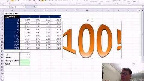 Mr Excel & excelisfun Trick 100: Two Way Lookup Formula and Conditional Formatting!