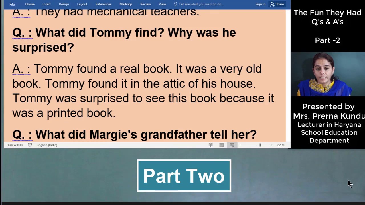 The Fun They Had  Part 2