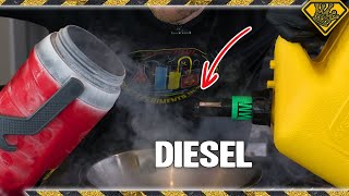 What Happens to Diesel Fuel in Liquid Nitrogen?