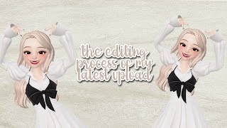 THE EDITING PROCESS OF MY LATEST UPLOAD