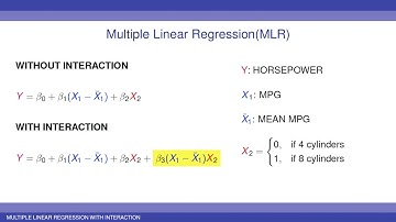 Multiple Linear Regression with Interaction: Theory (Part 2)