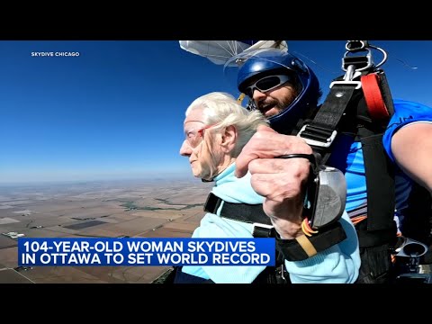 104-year-old woman goes skydiving