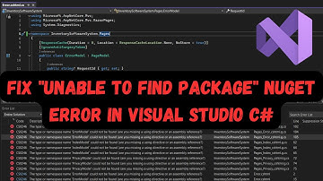 Fix "Unable to Find Package" NuGet Error in Visual Studio C#