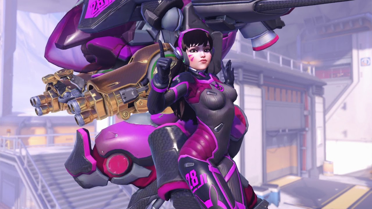 D.Va Midnight Skin Demo (Epic)(Golden Weapons)(PS4) - YouTube.