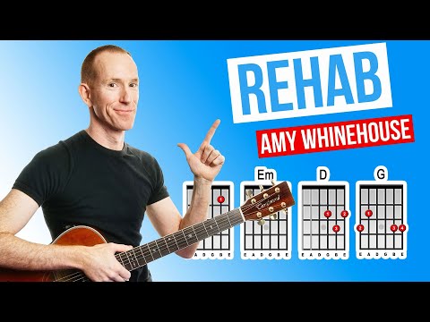 Rehab ★ Amy Winehouse ★ Acoustic Guitar Lesson [with PDF]