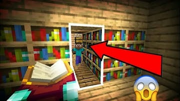 Minecraft Tutorial: How To Make A Secret Library Base "Hidden Base Tutorial"