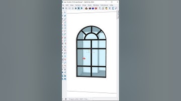 How to make Arch Window by Lettice Maker plugin in SketchUp #sketchup #shorts #designer #windows