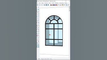 How to make Arch Window by Lettice Maker plugin in SketchUp #sketchup #shorts #designer #windows