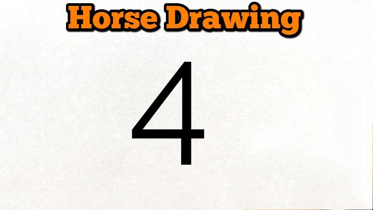 Easy Horse 🐎 Drawing Step By Step