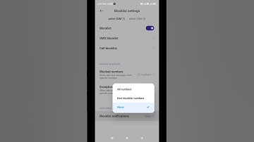 How to show blocklist all number notifications #shorts
