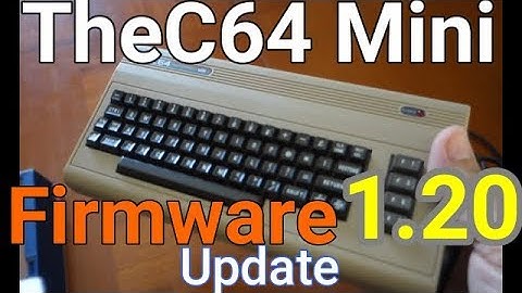 TheC64 Mini Firmware Update 1.20