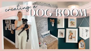 DIY UNDER THE STAIRS DOG ROOM | storage ideas, organization, & cute puppy decor! ✨