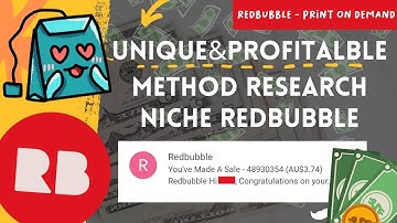 NO BODYS EVER TALK THIS METHOD RESEARCH! Finding Profitable Redbubble Niche || YASEO