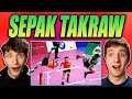 Americans React to Top 10 Insane Sepaktakraw Rally Actions