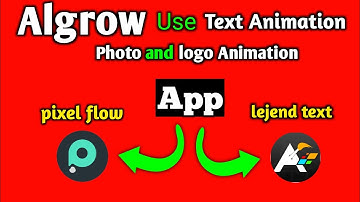 Algrow Use Text Animation App | Full Tutorial | Pixel flow , legend text Animation