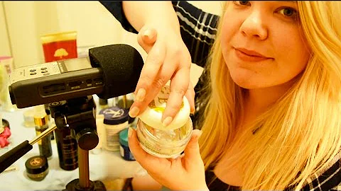 ASMR Close Up, Ear to Ear Lid Sounds, Tapping and Gentle Touches. NO Talking!