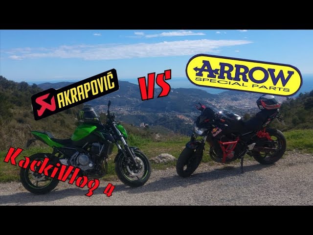 Knackivlog #4 Comparatif échappement Z650 Arrow vs Akrapovic