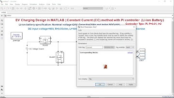 EV Charging Design in MATLAB | Constant Current Method with PI Controller (Li-ion Battery)