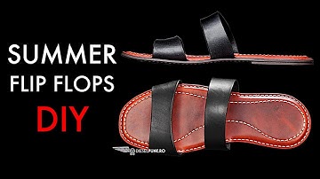 Summer Flip Flops DIY - Tutorial and Pattern Download