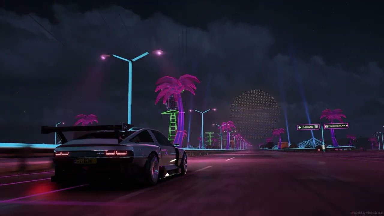 Hyundai  retrowave forza horizon 5 live wallpaper