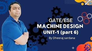 MACHINE DESIGN -Design under combined loading Unit-1 (part 6) by Dheeraj sir.