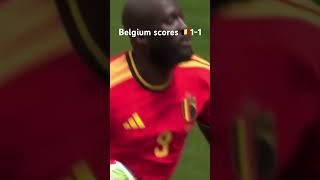 🇧🇪 “The Red Devils strike back! All square now.”#RedDevils #Belgium #BEL #BackInIt #Football