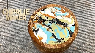 Woodturning - Milliput mashup @CharlieTheMaker