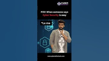 When someone says Cyber Security is easy 😏