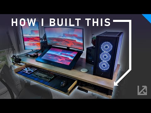 How I built my upgraded desk | 2022 home digital art studio