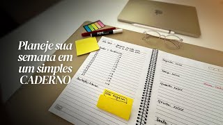 Como Organizar A Semana No Caderno