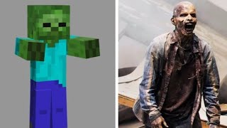 Minecraft Mobs In Real Life!