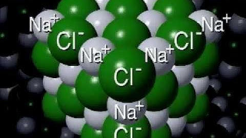 Ionization of sodium chloride | NaCl