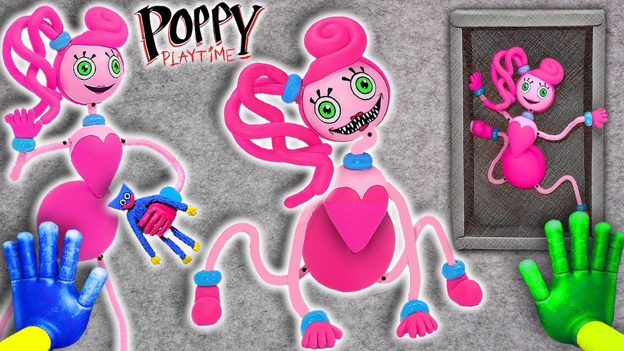 Mommy long legs (Poppy playtime)feito com Massinha de Plastilina 