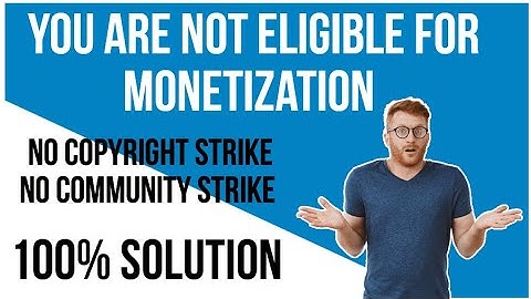 you are not eligible for monetization solved live proof || youtube Monetization Disabled solved