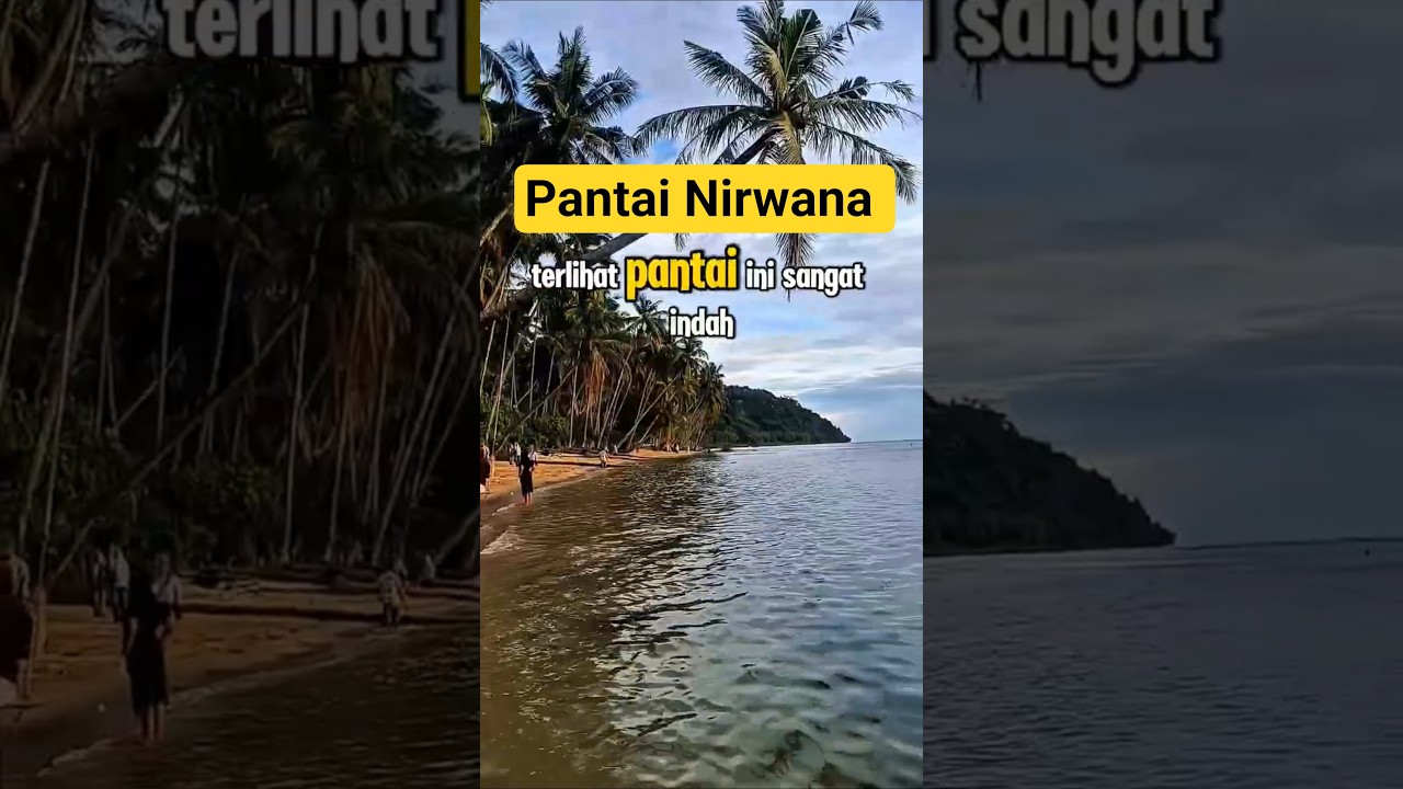 suasana sore di pantai Nirwana Padang | pantai Nirwana 