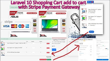 Laravel 10 Shopping Cart add to cart with Stripe Payment Gateway