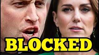 PRINCE WILLIAM BLOCKING KATE MIDDLETON, MAJOR EVENT RETURN, ARGUMENTS