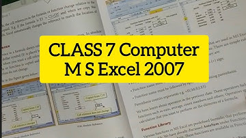 Class 7 Computer // Elaboration on M S Excel 2007 (Part 1 )