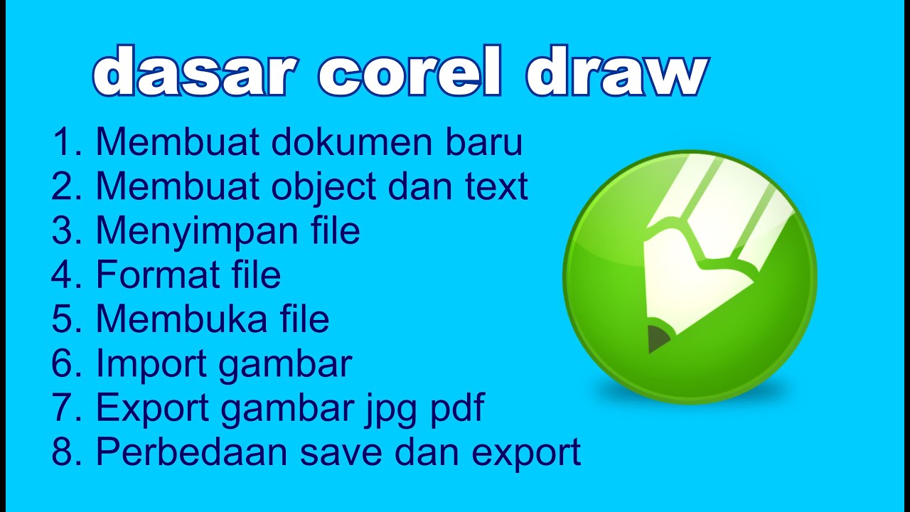  Materi  3 dasar desain  grafis  memulai coreldraw  YouTube