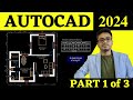 AutoCAD 2022 || Making a simple floor plan in AutoCAD 2022: Part 1 of 3 || AutoCAD 2d drawing