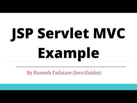 JSP Servlet MVC Example | Java Guides