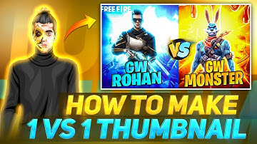 How To Make 1v1 Thumbnail In Android | 1v1 Thumbnail Kese Banaye