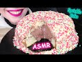 ASMR: COLORFUL SPRINKLE CAKE (Vanilla - Chocolate) 🍰 | No Talking | Eating Sounds